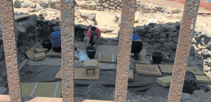 La actual campanÌƒa de excavacioÌn, financiada por el Gobierno de Canarias, se alargaraÌ hasta finales de diciembre (Foto Canarias7)